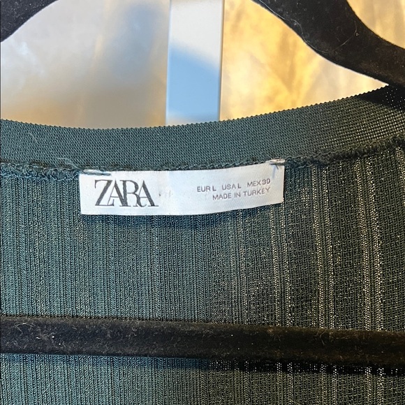 Zara Women's Black Cardigan with Button Accents - Picture 2 of 4